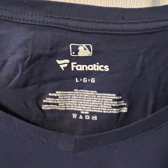 Milwaukee Brewers T-shirt Womens Sz L Fanatics MLB Long Sleeve Tee team baseball - Picture 5 of 6